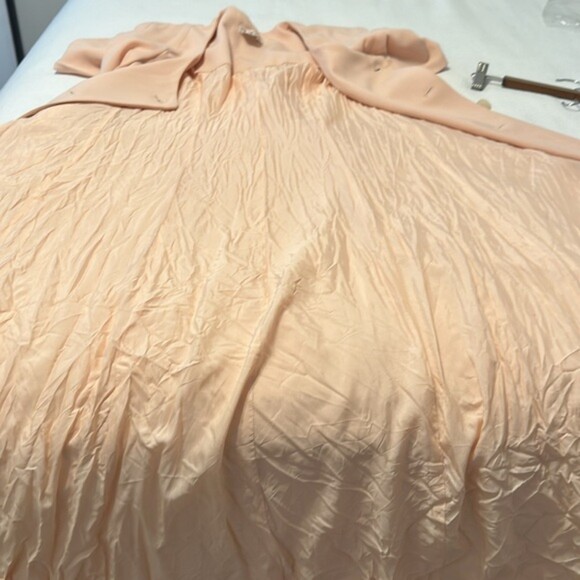 Vintage Talbots Midi Dress Womens 6 Pinup Rockabilly Pink Sailor Peach Retro - Picture 8 of 12